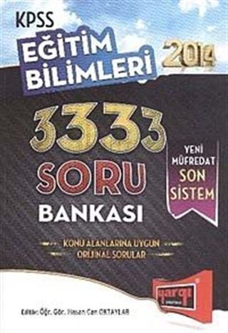 2014 KPSS Eğitim Bilimleri 3333 Soru Bankası