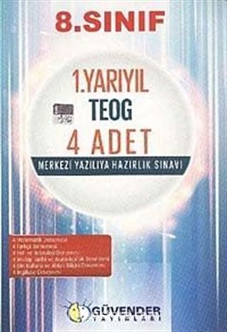 8. Sınıf 1. Yarıyıl TEOG 4 Adet Merkezi Yazılıya Hazırlık Sınavı