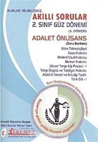 Akıllı Sorular 2. Sınıf Güz Dönemi 3. Dönem Adalet Önlisans Soru Bankası