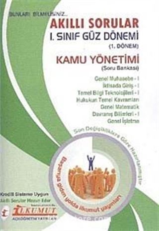 Akıllı Sorular 1. Sınıf Güz Dönemi 1. Dönem Kamu Yönetimi Soru Bankası