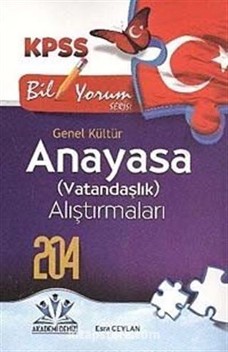 2014 KPSS Biliyorum Serisi Genel Kültür Anayasa Vatandaşlık Alıştırmaları