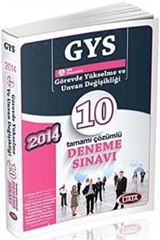 2014 GYS Görevde Yükselme ve Unvan Değişikliği 10 Deneme Sınavı Tamamı Çözümlü