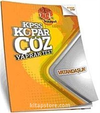 2014 KPSS Kopar Çöz Vatandaşlık Yaprak Test