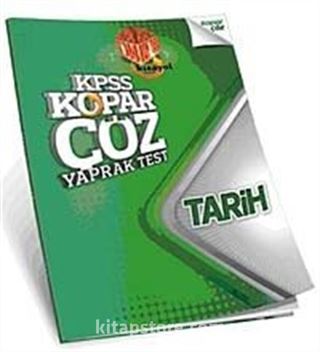 2014 KPSS Kopar Çöz Tarih Yaprak Test