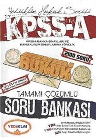 2014 KPSS A Hukuk Tamamı Çözümlü Soru Bankası