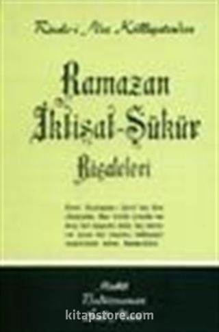 Ramazan İktisat-Şükür Risaleleri / cep boy (kod:523)