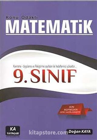 9. Sınıf Konu Odaklı Matematik