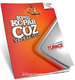 2014 KPSS Türkçe Kopar Çöz Yaprak Test