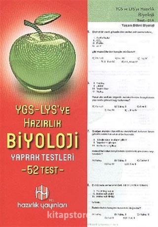 YGS-LYS'ye Hazırlık Biyoloji Yaprak Testleri (52 Test)