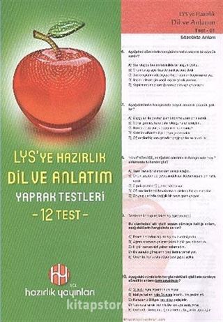 LYS'ye Hazırlık Dil ve Anlatım Yaprak Testleri (12 Test)