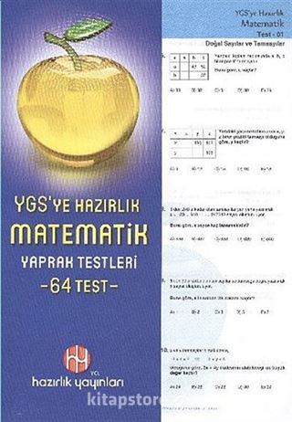 YGS'ye Hazırlık Matematik Yaprak Testleri (64 Test)