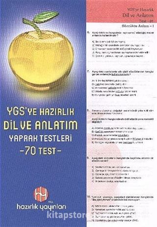 YGS'ye Hazırlık Dil ve Anlatım Yaprak Testleri (70 Test)