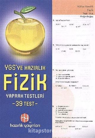 YGS'ye Hazırlık Fizik Yaprak Testleri (39 Test)