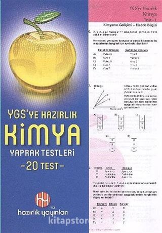 YGS'ye Hazırlık Kimya Yaprak Testleri (20 Test)