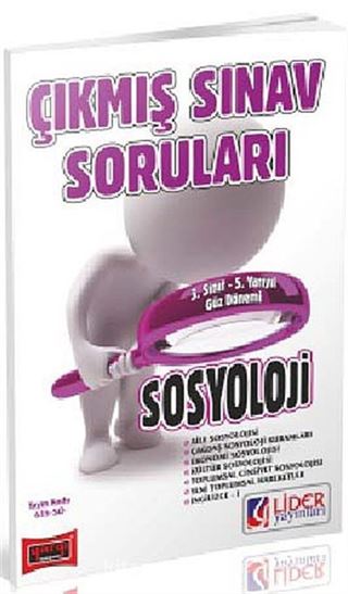 AÖF Sosyoloji 3. Sınıf Güz Dönemi 5. Yarıyıl Çıkmış Sınav Soruları (Kod:AF-635-SO)