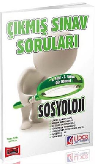 AÖF Sosyoloji 4. Sınıf Güz Dönemi 7. Yarıyıl Çıkmış Sınav Soruları (Kod:AF-647-SO)