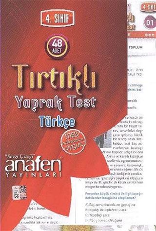 4. Sınıf Türkçe Tırtıklı Yaprak Test (48 Adet)