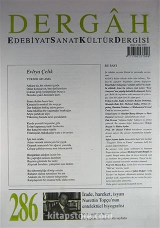 Dergah Edebiyat Sanat Kültür Dergisi Sayı:286 Aralık 2013