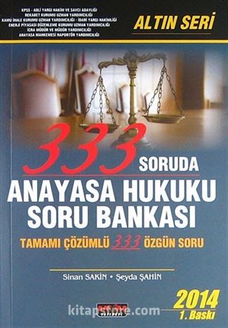 333 Soruda Anayasa Hukuku Soru Bankası