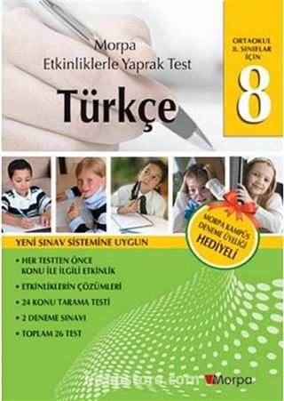 8.Sınıflar İçin Türkçe - Etkinliklerle Yaprak Test