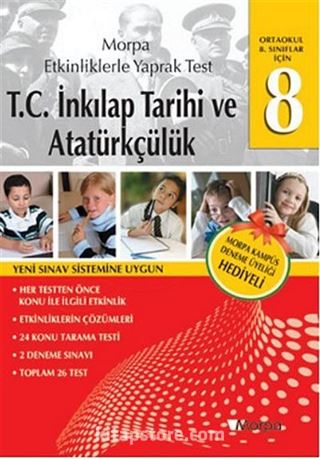 8.Sınıflar İçin T.C. İnkılap Tarihi ve Atatürkçülük - Etkinliklerle Yaprak Test