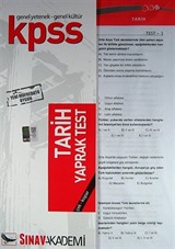 2014 KPSS Genel Yetenek-Genel Kültür Tarih Yaprak Test