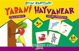 Yabani Hayvanlar (Eşleştirme-Gruplandırma) Oyun Kartları