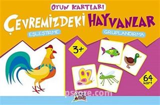 Çevremizdeki Hayvanlar (Eşleştirme-Gruplandırma) Oyun Kartları