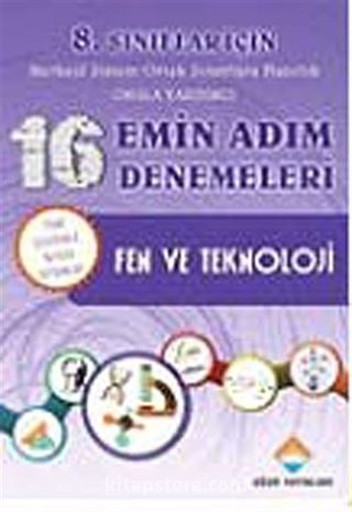 8. Sınıflar İçin Fen ve Teknoloji 16 Emin Adım Denemeleri