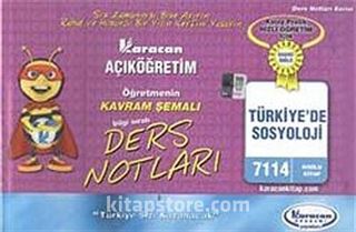 AÖF Türkiye'de Sosyoloji Öğretmenin Kavram Şemalı Ders Notları (Kod:7114)