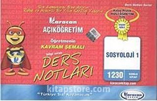 AÖF Sosyoloji -1 Öğretmenin Kavram Şemalı Ders Notları (Kod:1230)