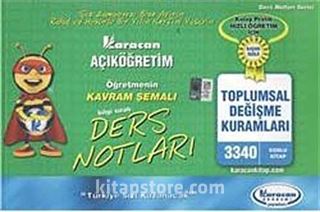 AÖF Toplumsal Değişme Kuramları Öğretmenin Kavram Şemalı Ders Notları (Kod:3340)