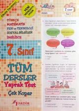 7.Sınıf Tüm Dersler Yaprak Test