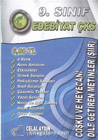 9.Sınıf Edebiyat Çks