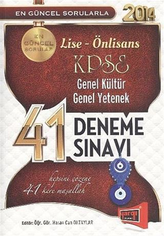 2014 KPSS Lise-Önlisans Genel Kültür Genel Yetenek 41 Deneme Sınavı