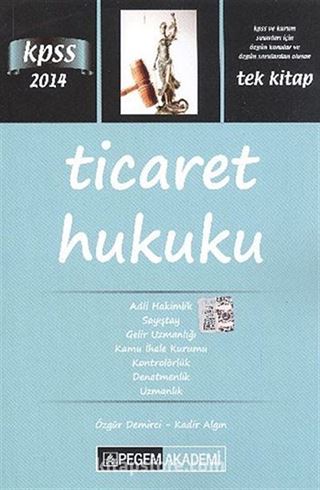 2014 KPSS Ticaret Hukuku Tek Kitap