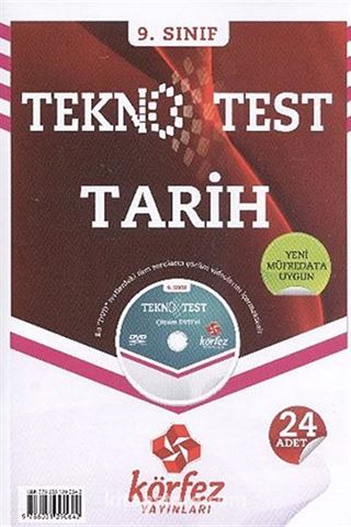 9. Sınıf Tarih Tekno Test (24 Adet) (Dvd İlaveli)