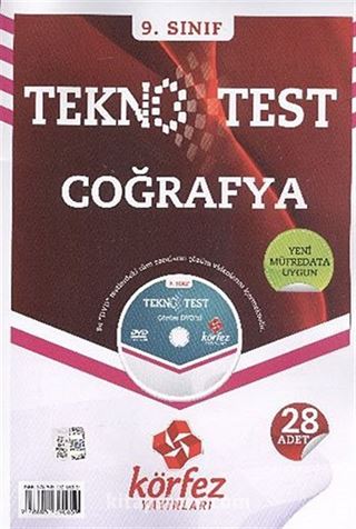 9. Sınıf Coğrafya Tekno Test (28 Adet) (Dvd İlaveli)