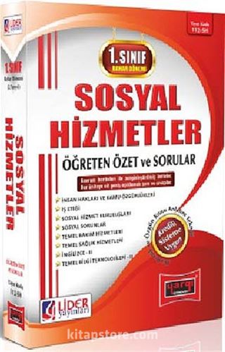 AÖF Sosyal Hizmeler 1. Sınıf Bahar Dönemi 2. Yarıyıl Öğreten Özet ve Sorular (AF-112-SH)