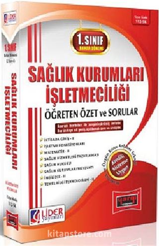 AÖF Sağlık Kurumları İşletmeciliği 1. Sınıf Bahar Dönemi (2. Yarıyıl) Öğreten Özet ve Sorular (AF-112-SK)