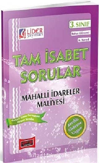 AÖF Mahalli İdareler Maliyesi 3. Sınıf Bahar Dönemi (6. Yarıyıl) Tam İsabet Sorular (AF-236-MIM)