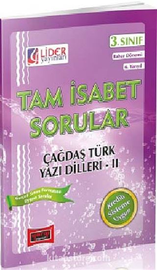 AÖF Çağdaş Türk Yazı Dilleri -II 3. Sınıf Bahar Dönemi (6. Yarıyıl) Tam İsabet Sorular (AF-236-CTY)