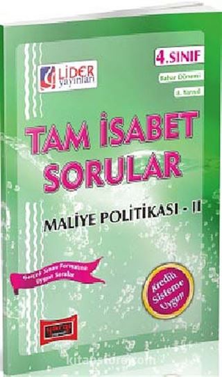 AÖF Maliye Politikası -II 4. Sınıf Bahar Dönemi (8. Yarıyıl) Tam İsabet Sorular (AF-248-MLP)