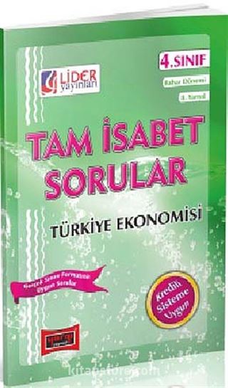 AÖF Türkiye Ekonomisi 4. Sınıf Bahar Dönemi (8. Yarıyıl) Tam İsabet Sorular (AF-248-TEK)