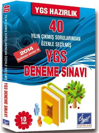 40 Yılın Çıkmış Sorularından Özenle Seçilmiş YGS Deneme Sınavı (10 Adet)