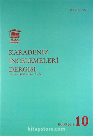 Karadeniz İncelemeleri Dergisi Sayı:10 Bahar 2011