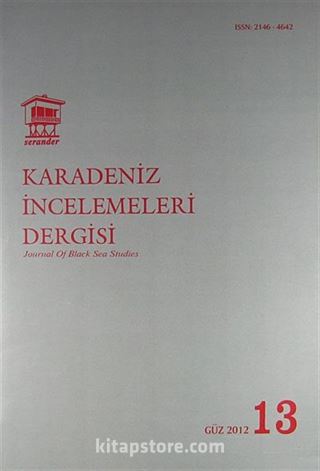 Karadeniz İncelemeleri Dergisi Sayı:13 Güz 2012