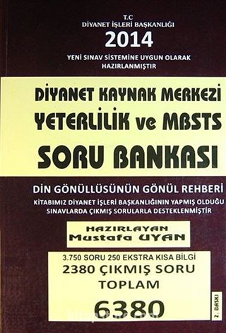 2014 Diyanet Kaynak Merkezi Yeterlilik ve MBSTS Soru Bankası