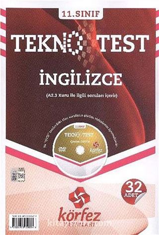 11. Sınıf İngilizce Tekno Poşet Test (Dvd'li)