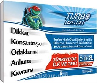 Turbo Hızlı Oku 5-8.Sınıflar Dikkat ve Hızlı Okuma Seti